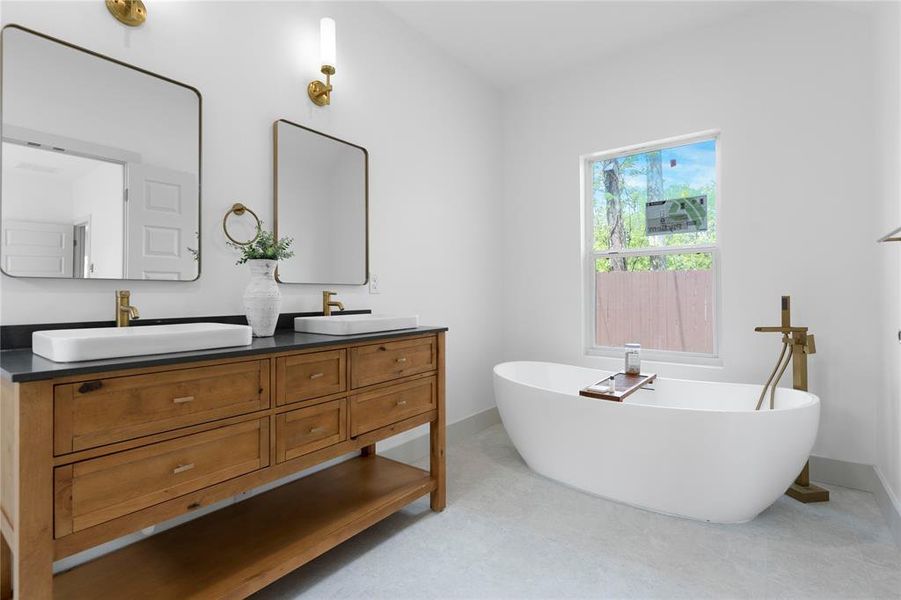 Furnished interior view inside a new home in , Dallas (Image 11). Furnished interior view inside a new home in , Dallas (Image 11).