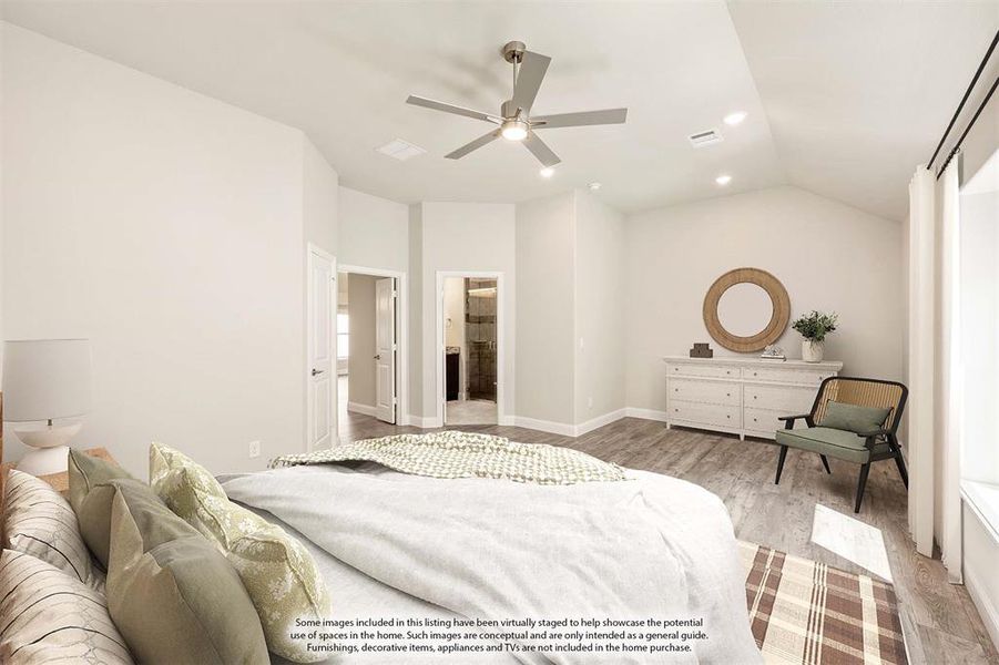 Furnished interior view inside a new home in Creekview Meadows, Pilot Point (Image 11).