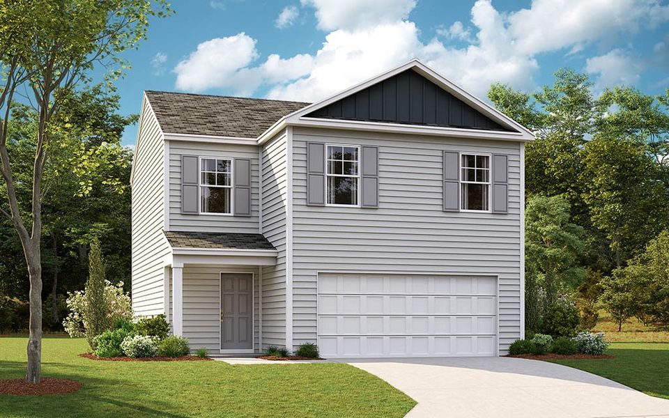 Representative exterior photo of a completed home built from the Bennet by D.R. Horton in Johnson Farms, Greeneville, TN (Image 18).