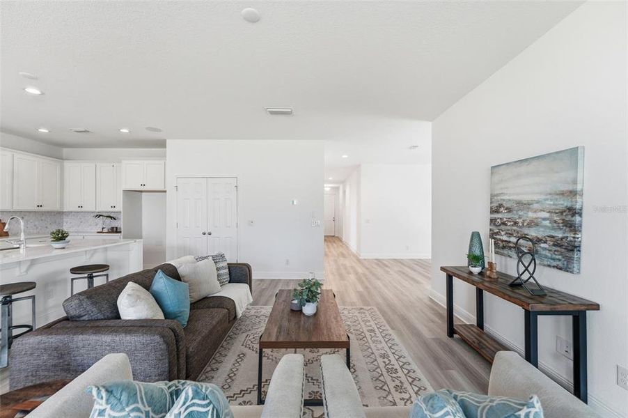 Furnished interior view inside a new home in Park View at the Hills, Minneola (Image 12).