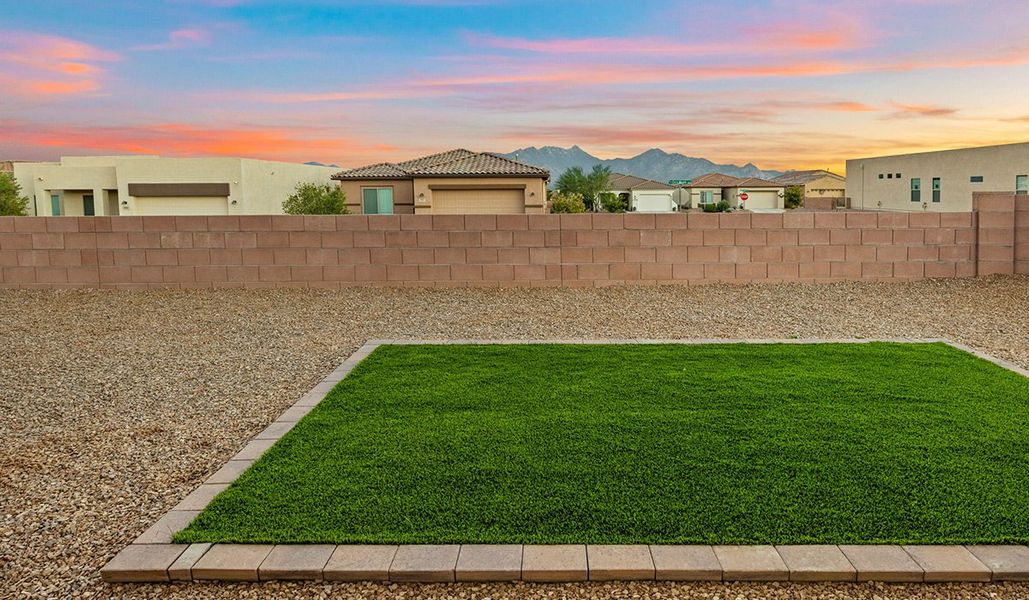 Exterior details and patio area of a home in Solterra, Green Valley (Image 26).
