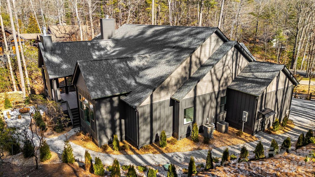 Front exterior of a new home in , Sapphire, NC, highlighting curb appeal (Image 26).