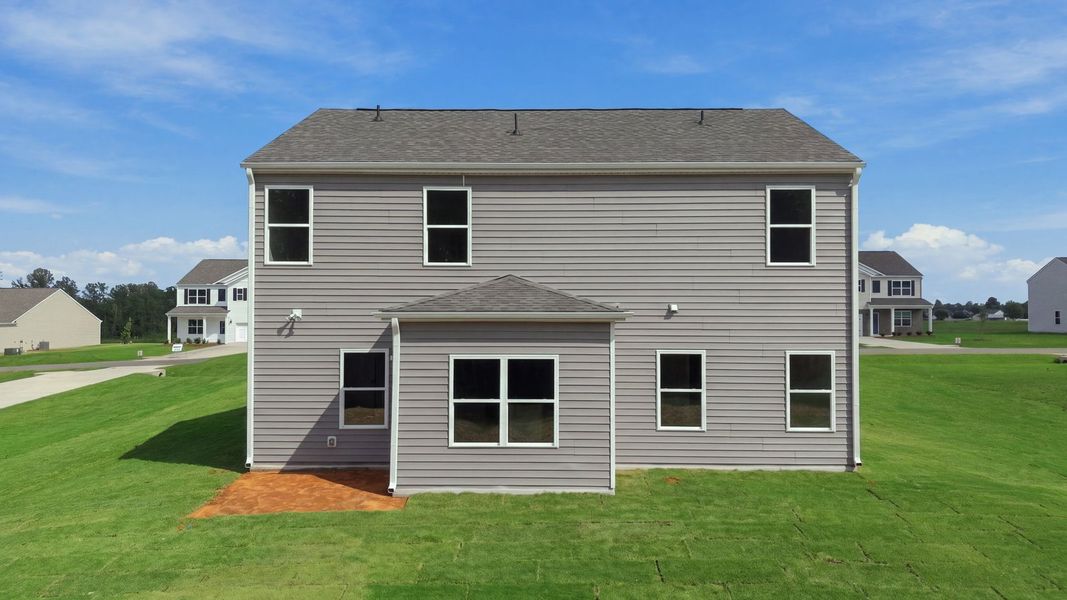Exterior details and patio area of a home in Beaver Dam Crossing, Bailey (Image 20).