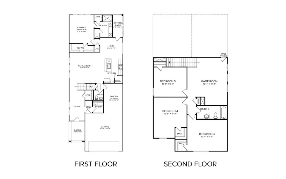 2D floor plan layout for the Rayburn III Sorella 40s by Brohn Homes in Sorella, Tomball, TX (Image 3). 2D floor plan layout for the Rayburn III Sorella 40s by Brohn Homes in Sorella, Tomball, TX (Image 3).