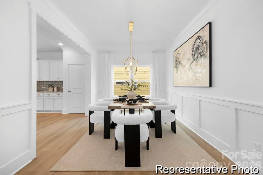 Furnished interior view inside a new home in , Statesville (Image 6).