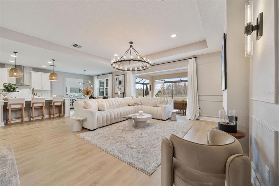 Furnished interior view inside a new home in , Wesley Chapel (Image 51). Furnished interior view inside a new home in , Wesley Chapel (Image 51).