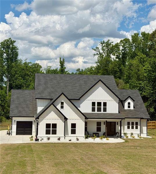 Front exterior of a new home in , Bethlehem, GA, highlighting curb appeal (Image 1). Front exterior of a new home in , Bethlehem, GA, highlighting curb appeal (Image 1).