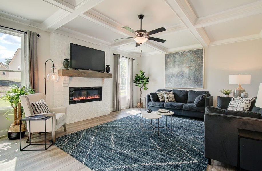 Furnished interior view inside a new home in Pinecrest Ridge, Dacula (Image 2).