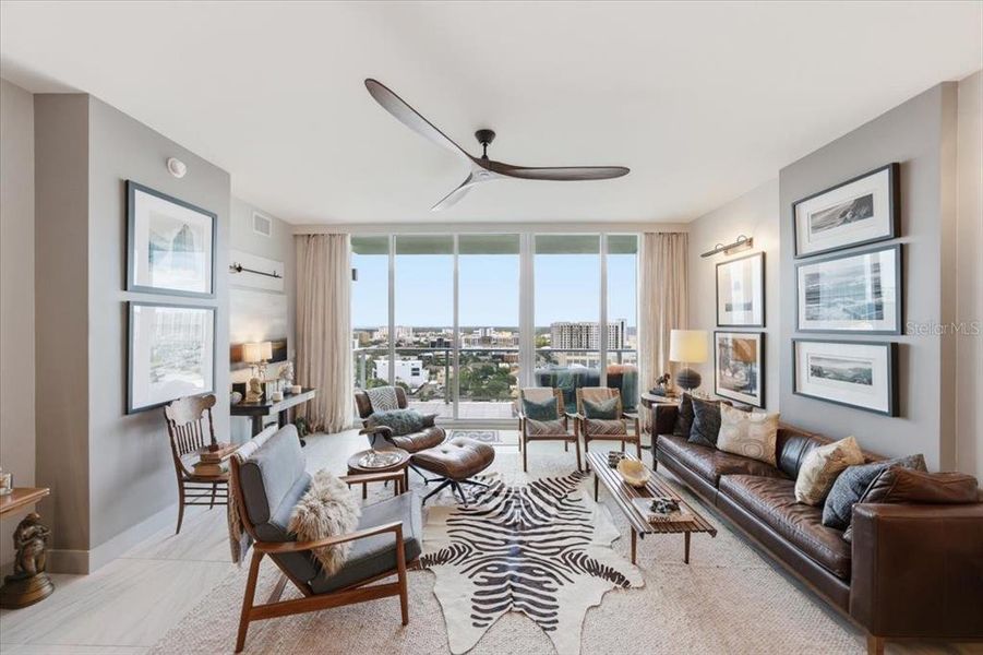 Furnished interior view inside a new home in , St. Petersburg (Image 41).