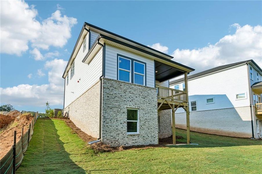 Exterior details and patio area of a home in Hemingway - Reserve Series, Cumming (Image 28). Exterior details and patio area of a home in Hemingway - Reserve Series, Cumming (Image 28).