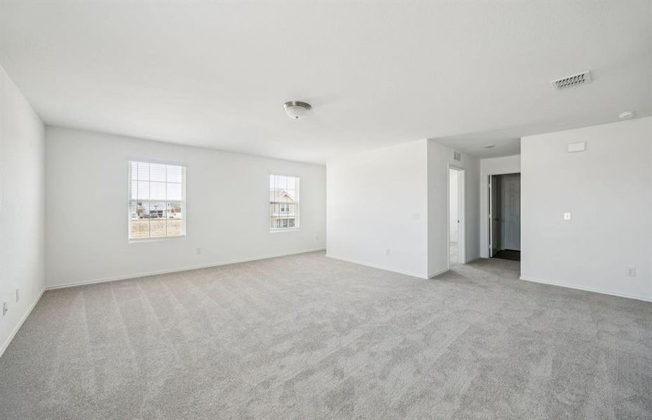 Spacious game room on second level Spacious game room on second level