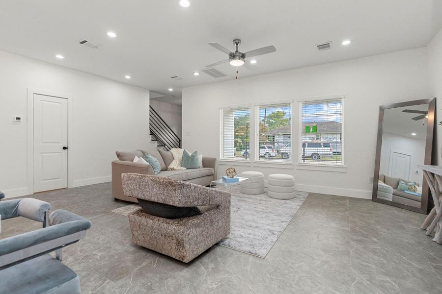 Furnished interior view inside a new home in , Houston (Image 32). Furnished interior view inside a new home in , Houston (Image 32).