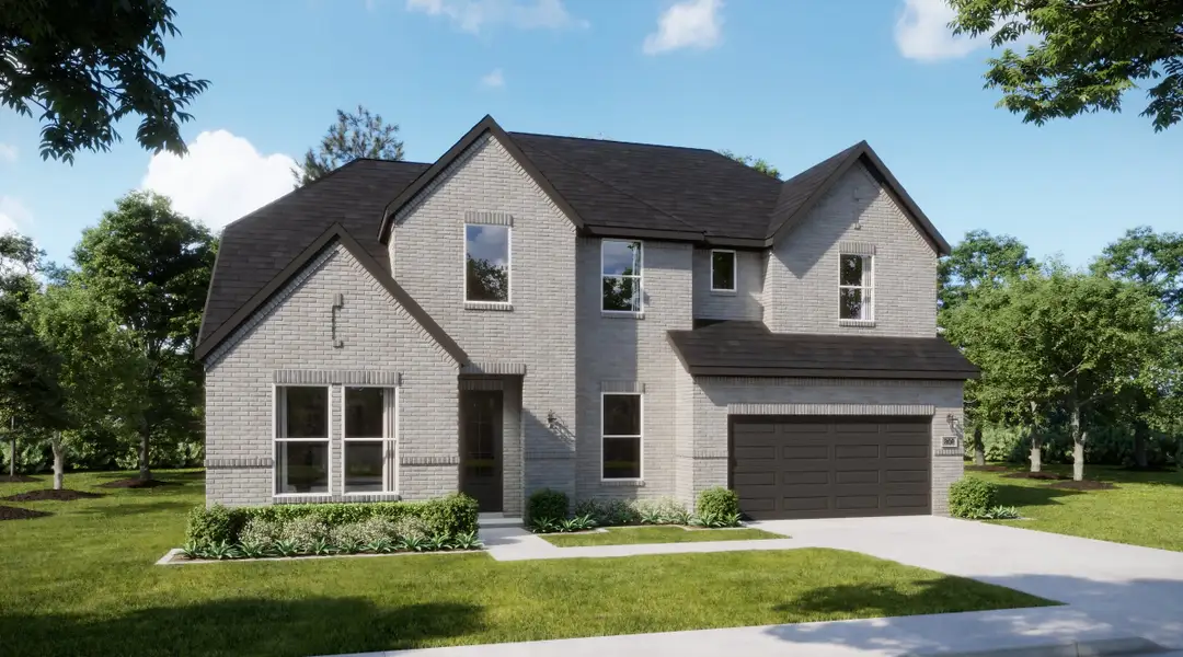 Representative exterior photo of a completed home built from the Solstice by Risewell Homes in Mockingbird Hills - Signature Series, Joshua, TX (Image 3).