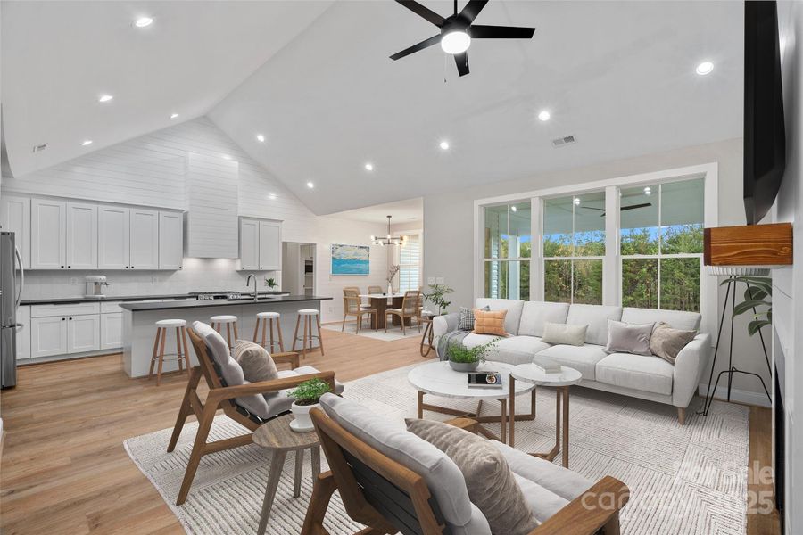 Furnished interior view inside a new home in , Harmony (Image 13).