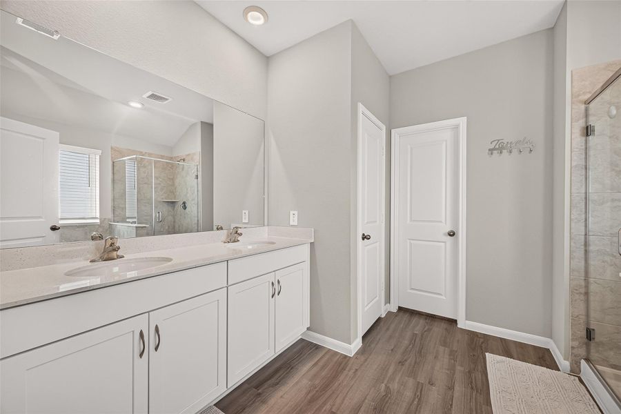 Furnished interior view inside a new home in Sweetgrass Village, Crosby (Image 6).