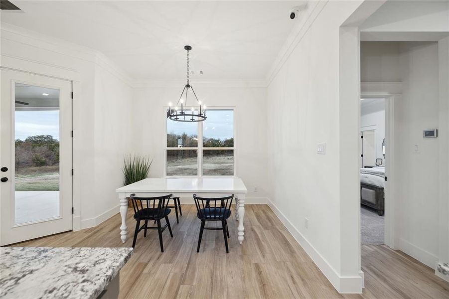 Furnished interior view inside a new home in Vintage Oaks, Weatherford (Image 15).