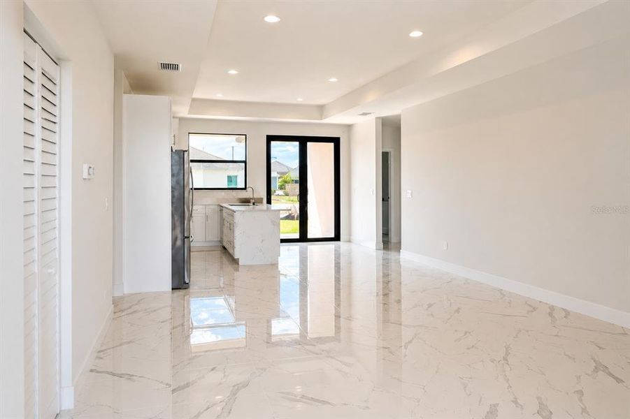 Spacious, unfurnished interior of a new home in , Cape Coral (Image 12). Spacious, unfurnished interior of a new home in , Cape Coral (Image 12).