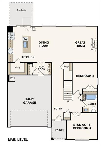 2D floor plan layout of this home in Parkview Estates, South Fulton, GA (Image 4). 2D floor plan layout of this home in Parkview Estates, South Fulton, GA (Image 4).