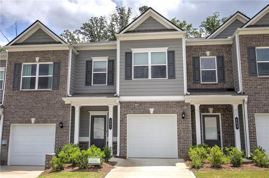 Front exterior of a new home in , Cartersville, GA, highlighting curb appeal (Image 1). Front exterior of a new home in , Cartersville, GA, highlighting curb appeal (Image 1).