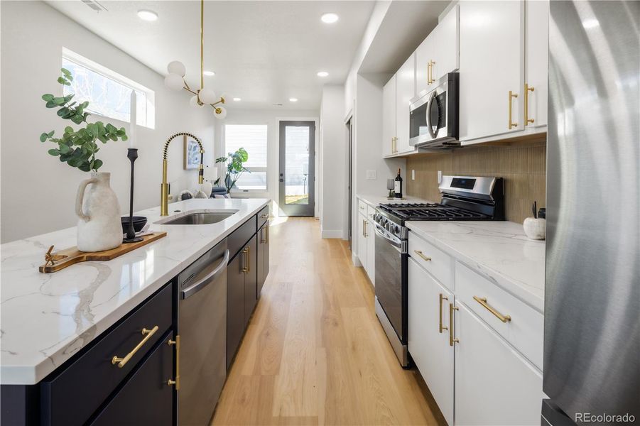 Furnished interior view inside a new home in , Denver (Image 19).
