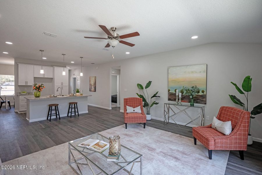 Furnished interior view inside a new home in , Jacksonville (Image 18).