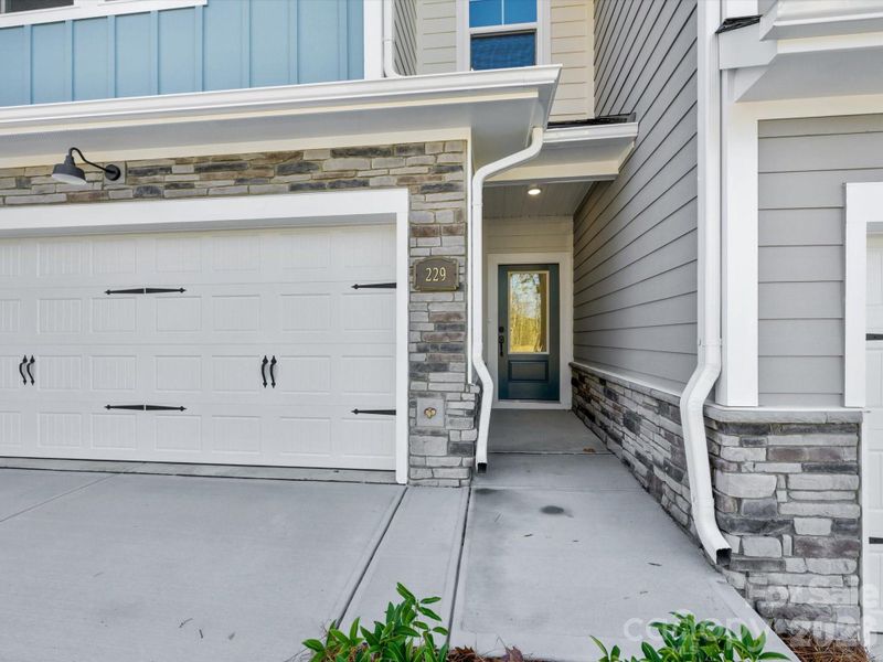Exterior details and patio area of a home in Westview Towns, Waxhaw (Image 4).