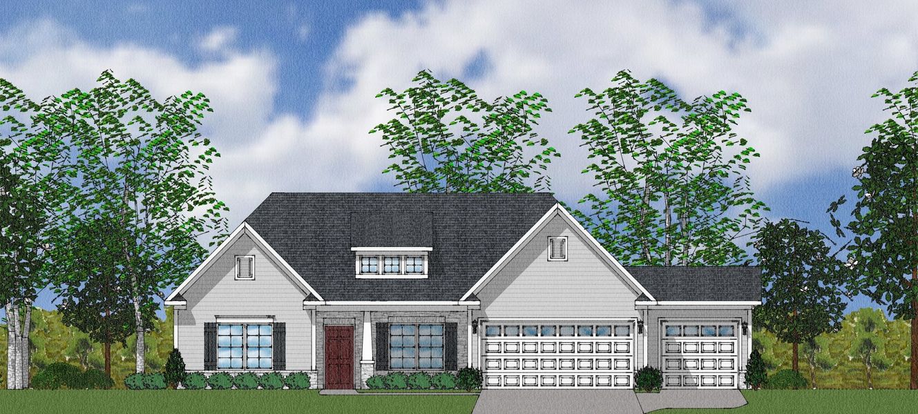 Representative exterior photo of a completed home built from the Callista - Winsome Collection by Mungo Homes in Cadence, Greensboro, NC (Image 10). Representative exterior photo of a completed home built from the Callista - Winsome Collection by Mungo Homes in Cadence, Greensboro, NC (Image 10).