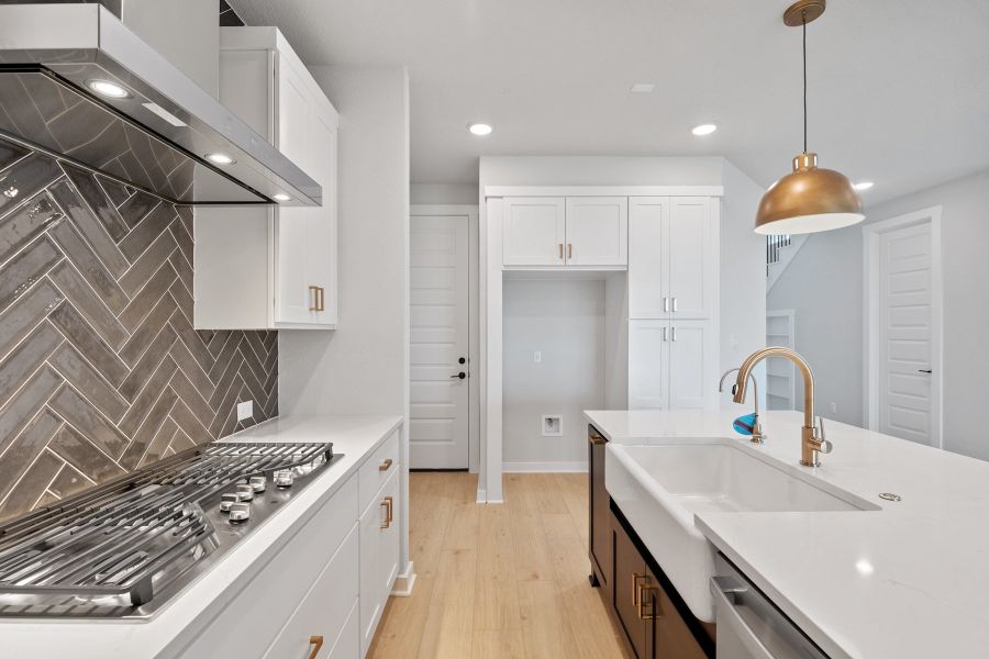 Furnished interior view inside a new home in Lariat, Liberty Hill (Image 6).