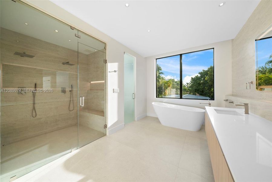Furnished interior view inside a new home in , South Miami (Image 19).