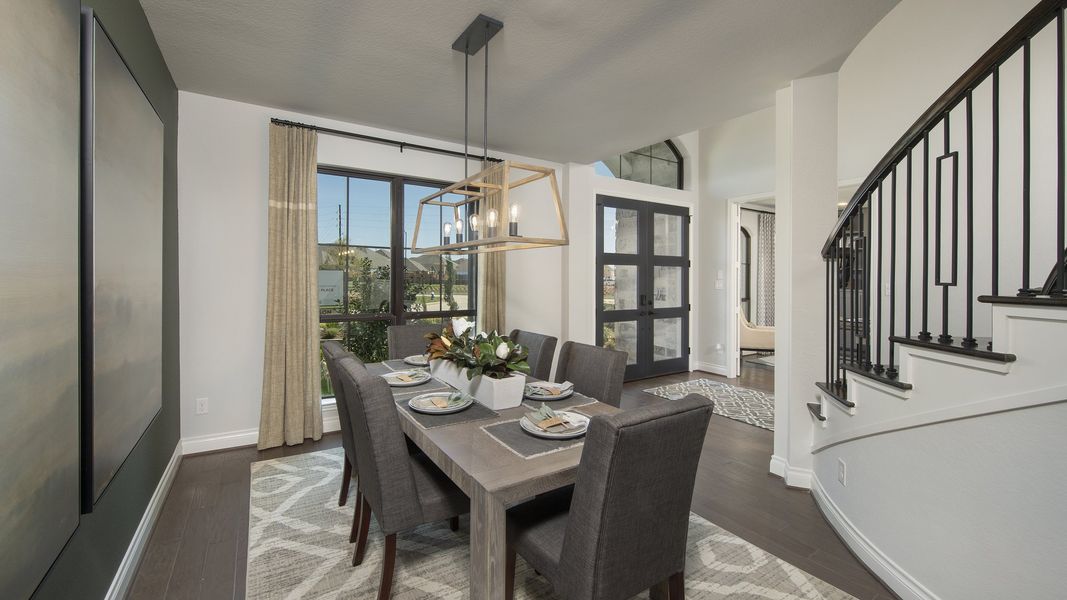 Representative furnished interior of a home built from the 3791W by Perry Homes in Valencia, Manvel (Image 12).