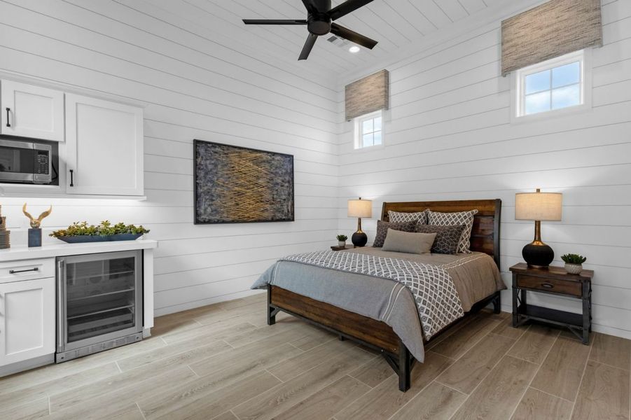 Representative furnished interior of a home built from the Residence Twelve by Blandford Homes in Earnhardt Ranch, Chandler (Image 42).
