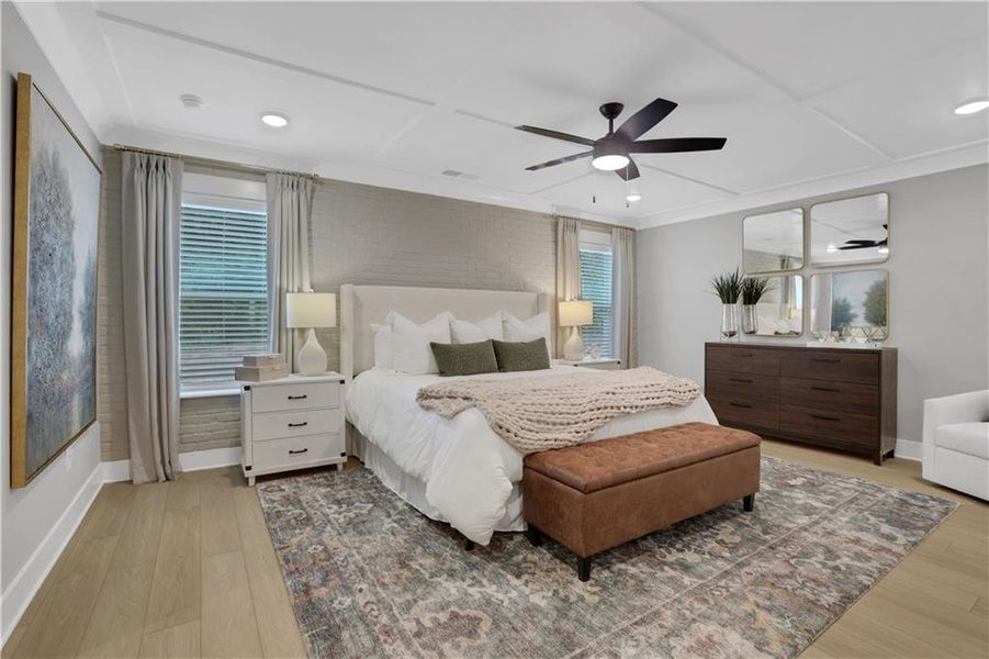 Furnished interior view inside a new home in , Cartersville (Image 9).