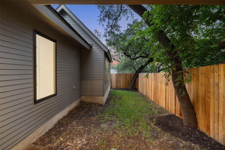 Exterior details and patio area of a home in , Austin (Image 25).