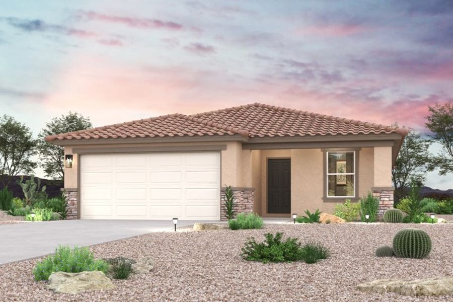 Elevation C for the Mesa floor plan at Arroyo Grande by Century Complete