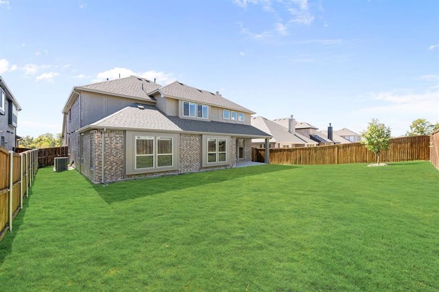 Exterior details and patio area of a home in Liberty, Melissa (Image 4). Exterior details and patio area of a home in Liberty, Melissa (Image 4).