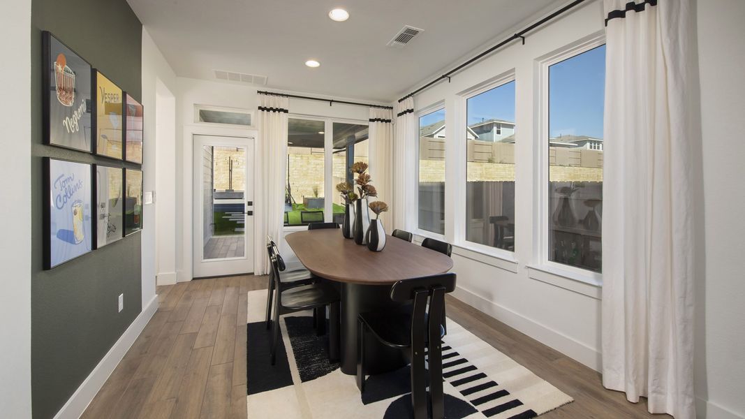 Furnished interior view inside a new home in Easton Park 40', Austin (Image 3).