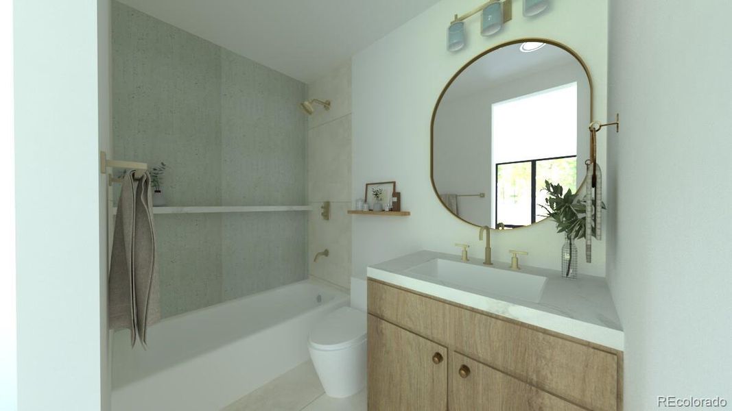 Furnished interior view inside a new home in , Denver (Image 12).