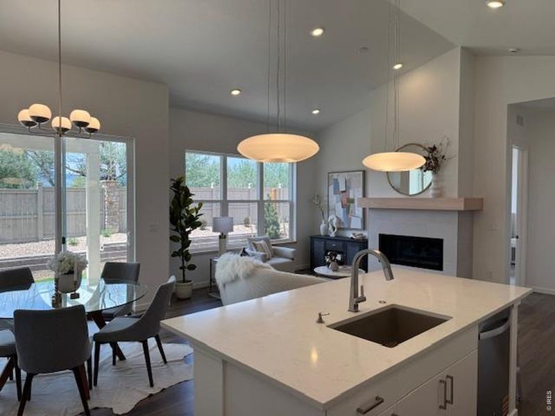 Furnished interior view inside a new home in West Grange, Longmont (Image 5).