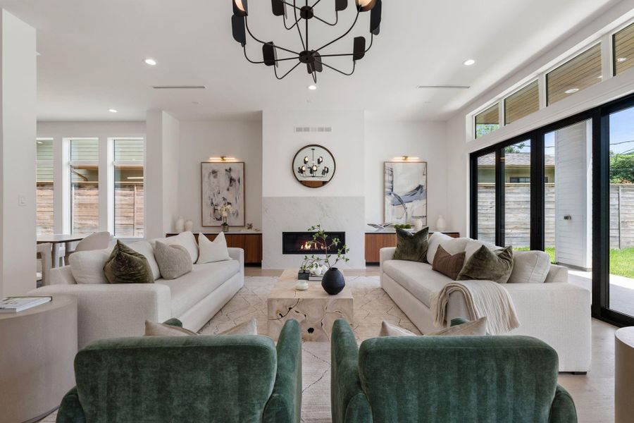 Furnished interior view inside a new home in , Houston (Image 15).