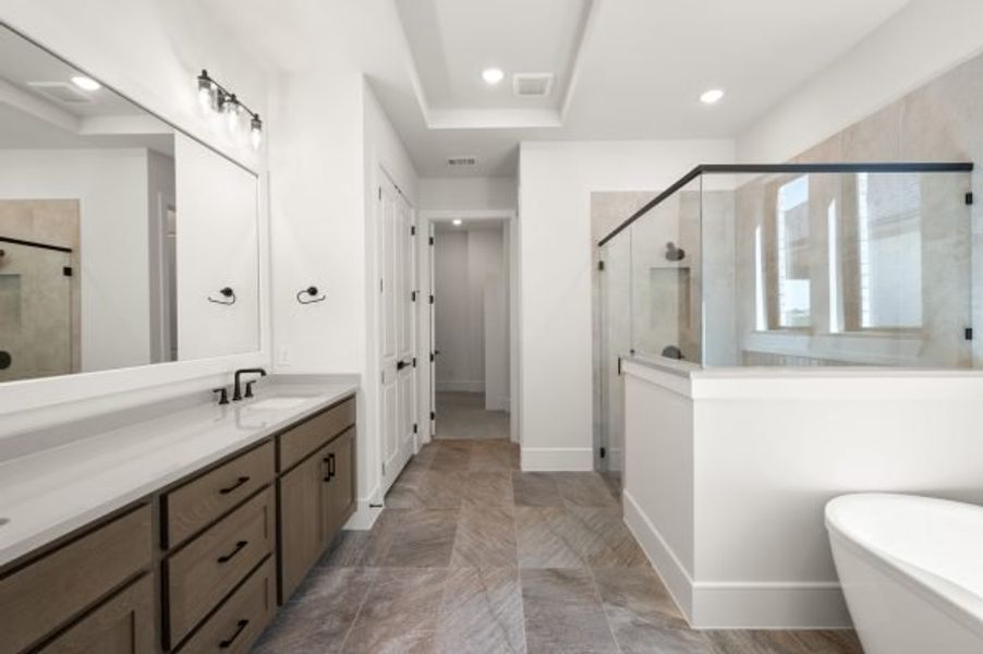 Furnished interior view inside a new home in Rio Vista at Kelly Ranch, Aledo (Image 35).