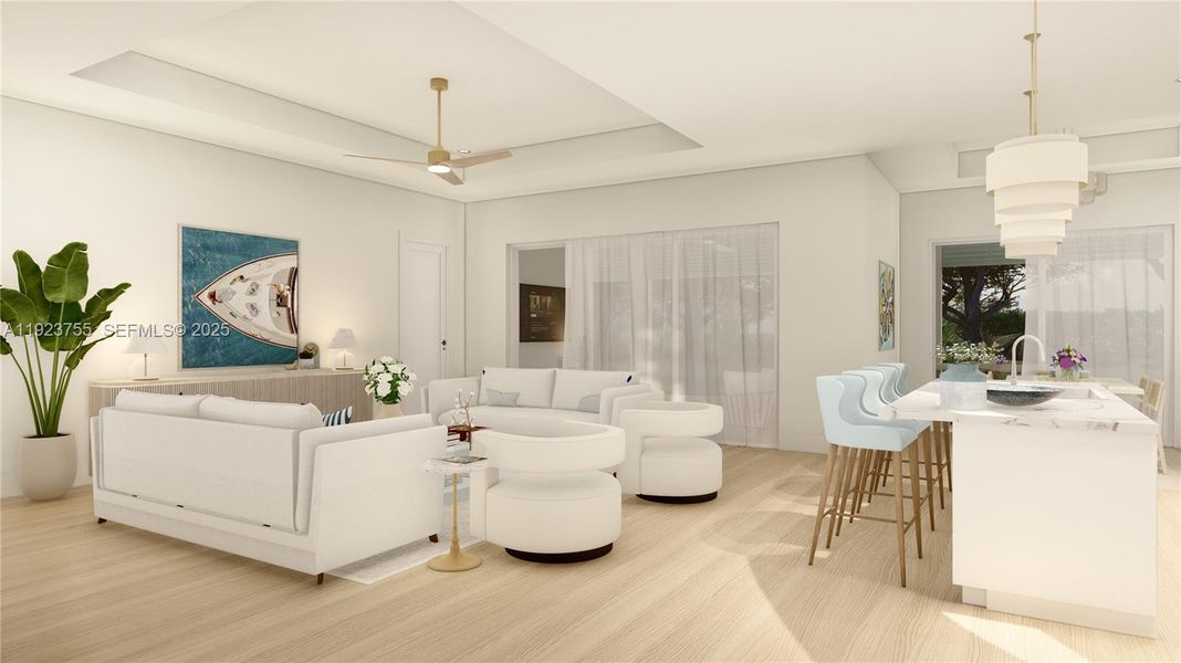 Furnished interior view inside a new home in , Punta Gorda (Image 12).