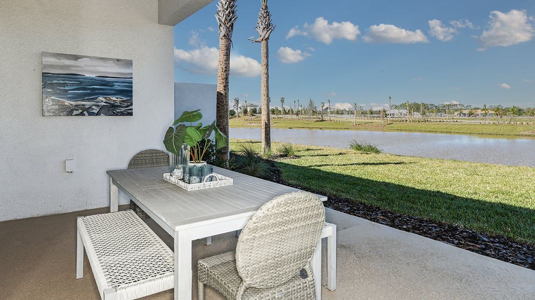 Representative exterior details of a home built from the Caicos by Taylor Morrison in Center Lake Ranch Community Group Page, St. Cloud (Image 4). Representative exterior details of a home built from the Caicos by Taylor Morrison in Center Lake Ranch Community Group Page, St. Cloud (Image 4).