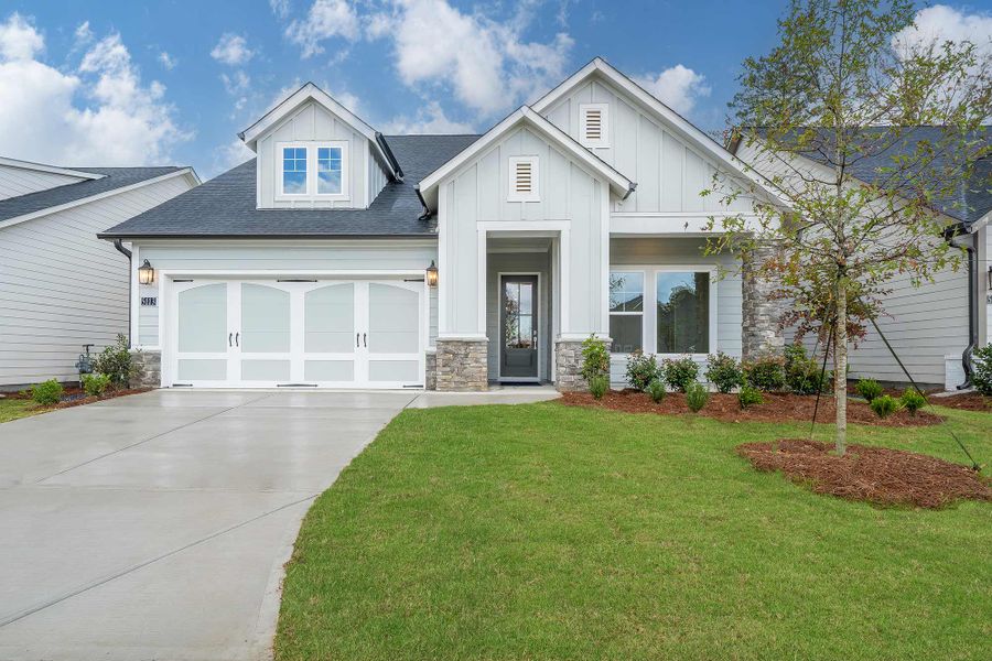 Representative exterior details of a home built from the The Copperdale by David Weekley Homes in Crescent Pointe at Great Sky, Canton (Image 13).