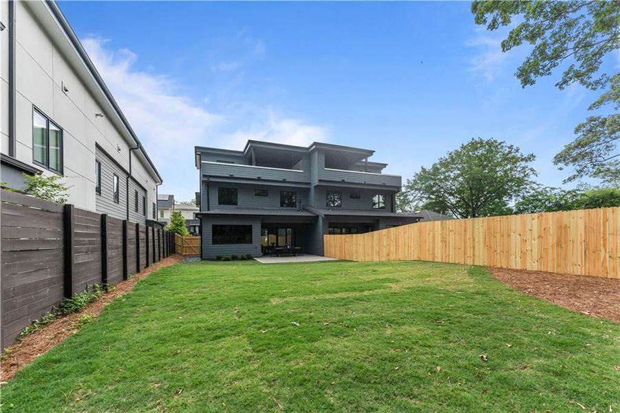 Exterior details and patio area of a home in , Atlanta (Image 4).