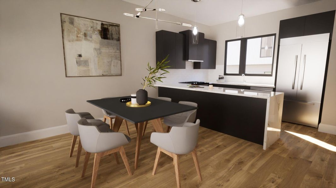 Kitchen with Cabinet Hood