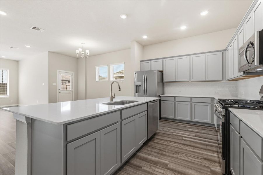 Furnished interior view inside a new home in Jordan Ranch 45' Homesites, Fulshear (Image 6).