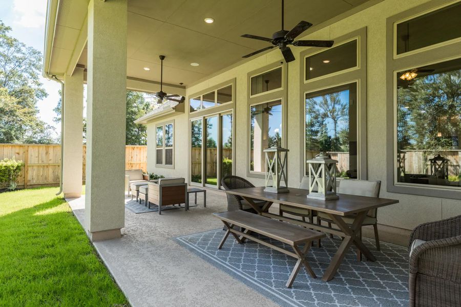 The Castella II Outdoor Living Area