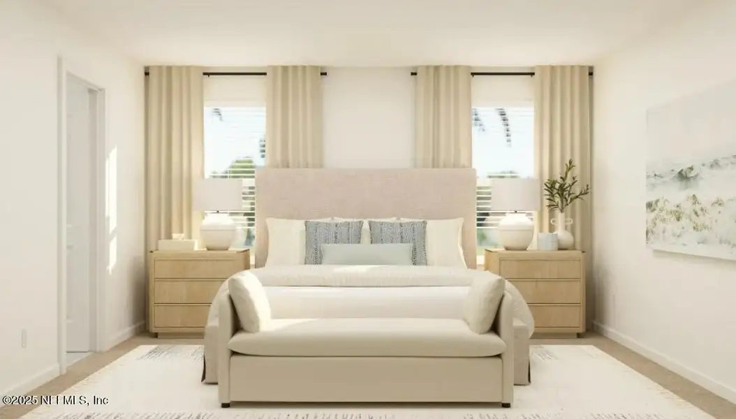 Furnished interior view inside a new home in Silver Meadows at SilverLeaf: Silver Meadows 50s, St. Augustine (Image 1).