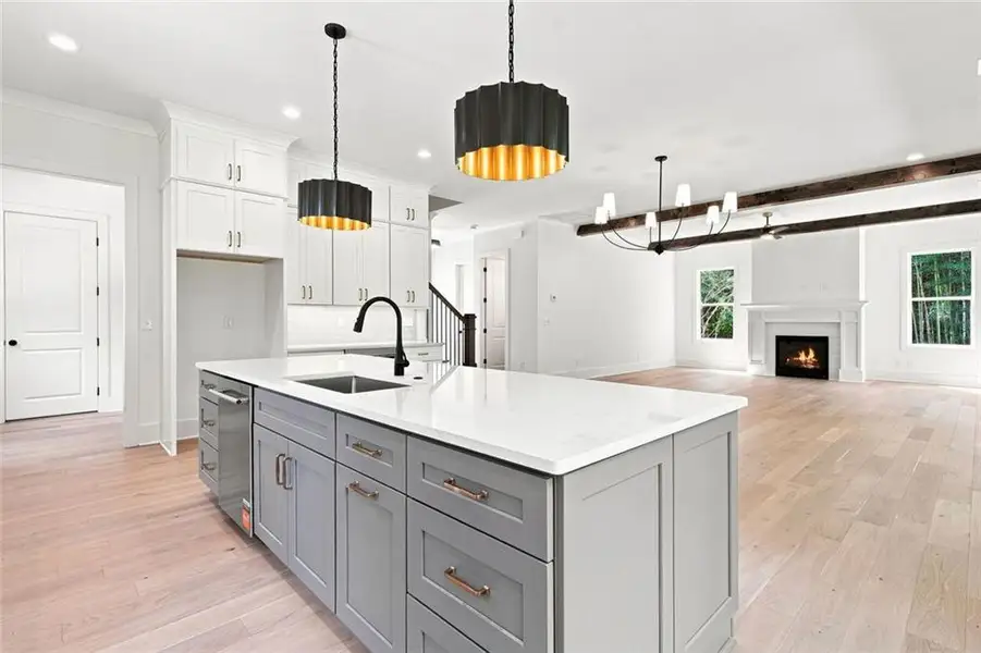 Furnished interior view inside a new home in , Marietta (Image 17).
