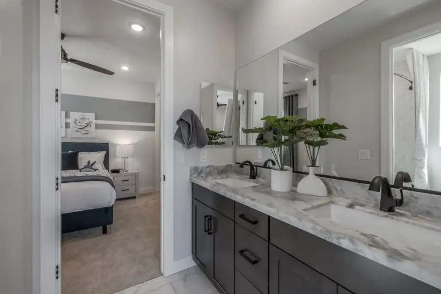 Furnished interior view inside a new home in The Grove at El Cidro, Goodyear (Image 31).